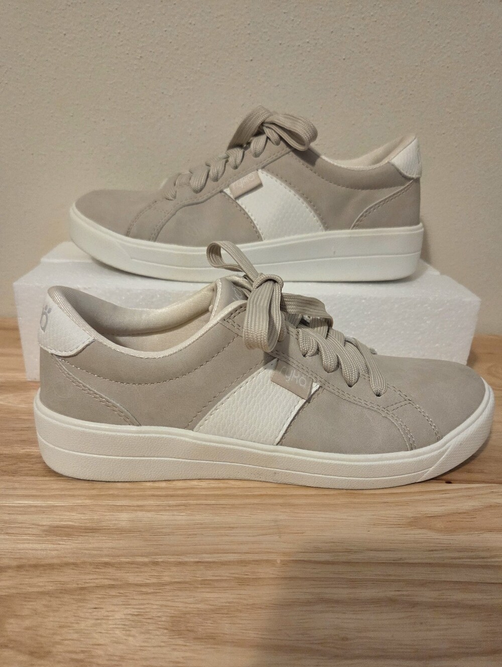 Ryka Beige Walking Sneakers